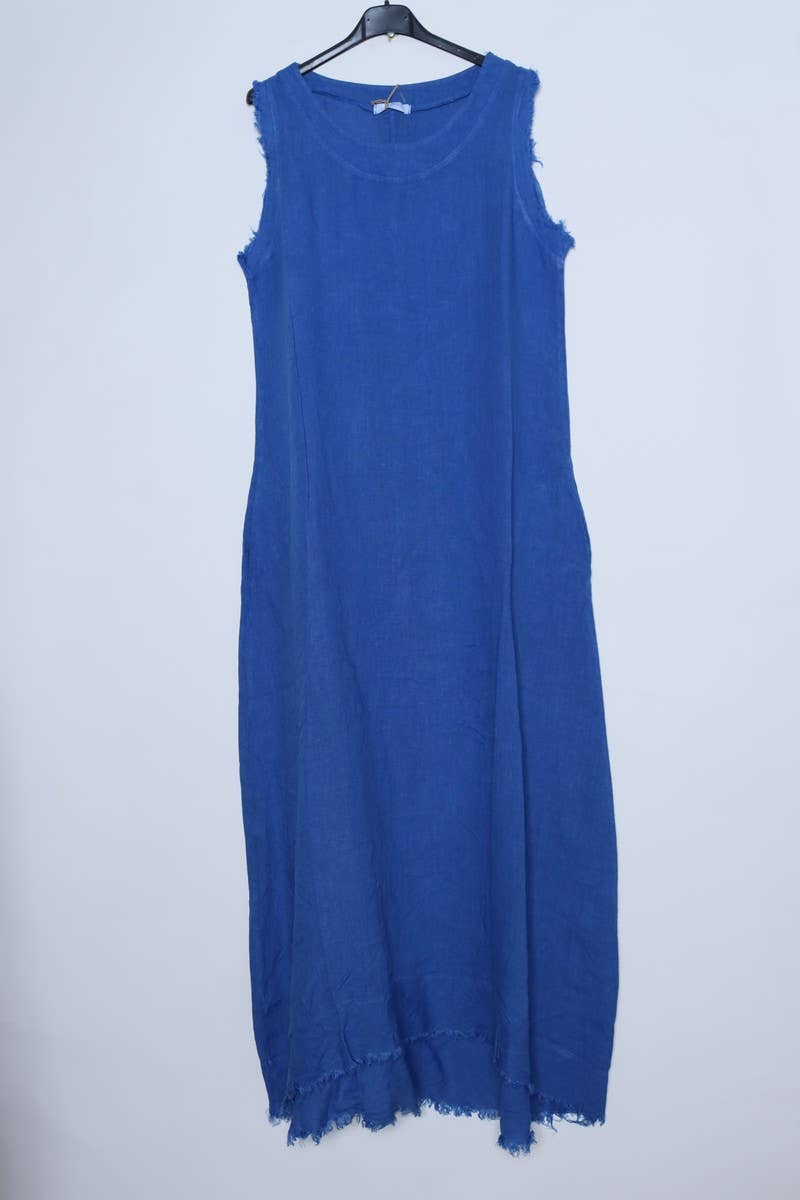 LÉA & LUC - Vendita all'ingrosso Vestito - Donna - Abiti lunghi senza maniche in lino 100% REF.43183