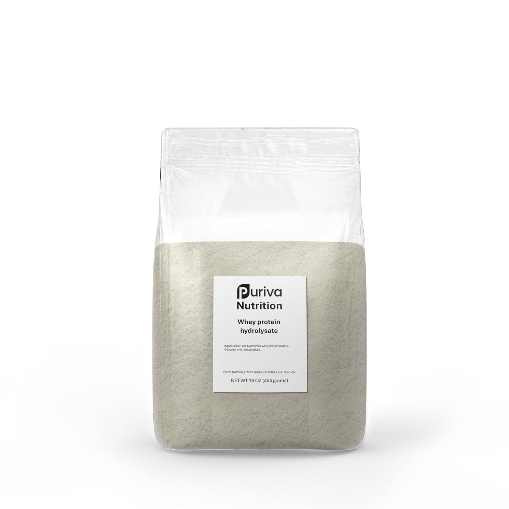 Puriva Nutrition - Wholesale Protein/Superfood Powder - Protein powder, Hydrolyzed Whey Protein Isolate, plain, 1 pound, Puriva Nutrition0