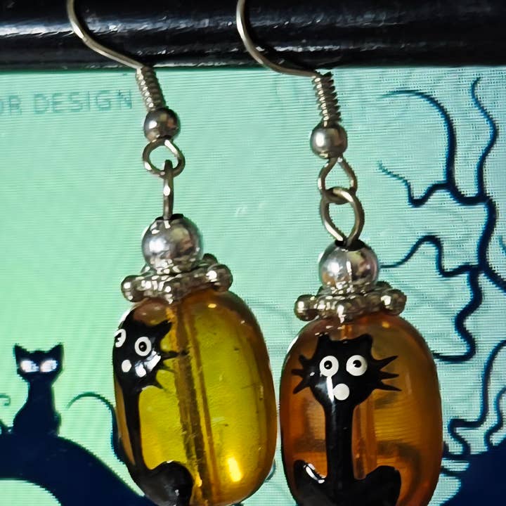 Fiona Accessories - Venta al por mayor Pendientes colgantes - Pendientes de Halloween Aretes colgantes de araña fantasma calabaza12