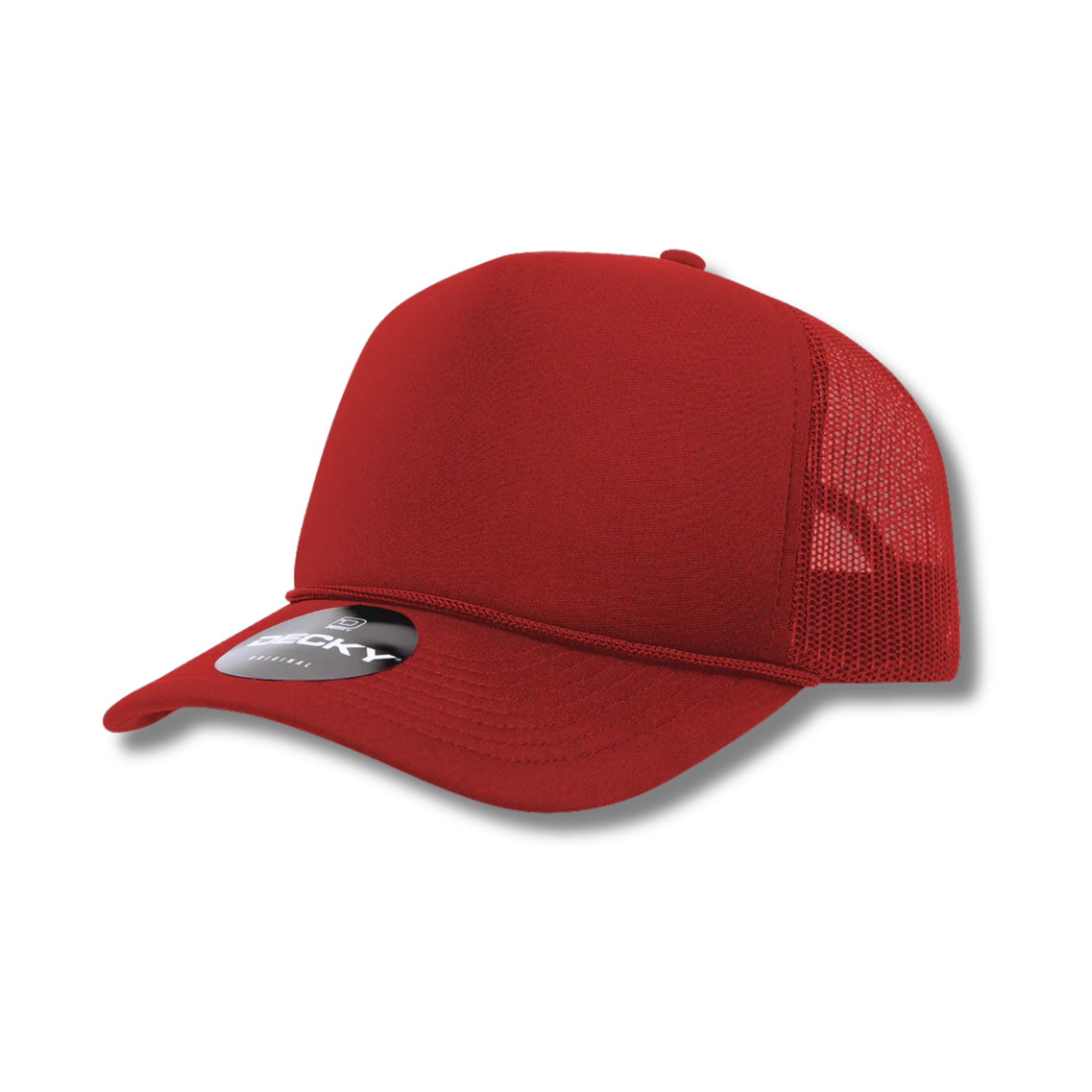 Love, Paige Designs - Wholesale Trucker Hat - Unisex - Decky 5 Panel Foam Trucker Hat - Cardinal0