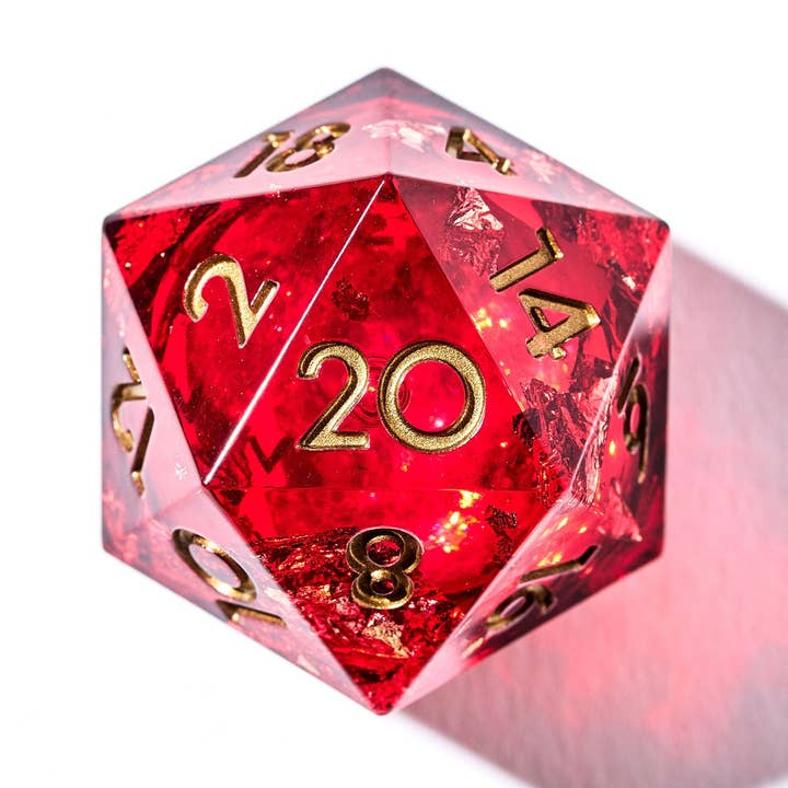 Dispel Dice - Wholesale Dice - Red Envelope Liquid Core 7-Piece Dice Set0