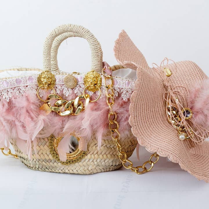 TerraMí - Wholesale Beach Bag - PRECIOUS PINK BASKET2