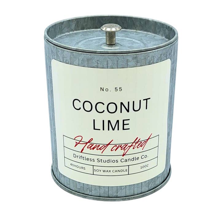 Bougies de gros à la noix de coco et au citron vert - Bougie d'été de la ferme pour la vente par Driftless Studios