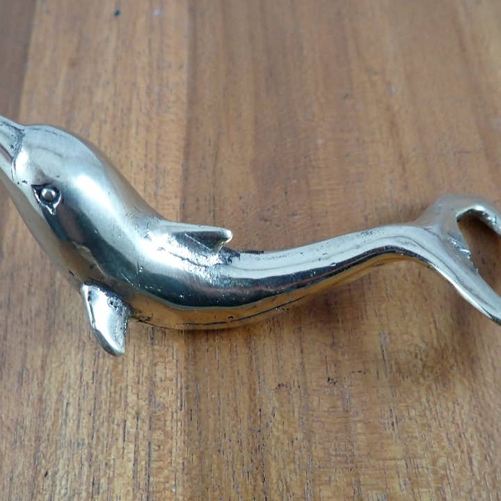 Dolphin Brass Bottle Opener, Awesome Bar Tender Gift for wholesale by Ubud Glass