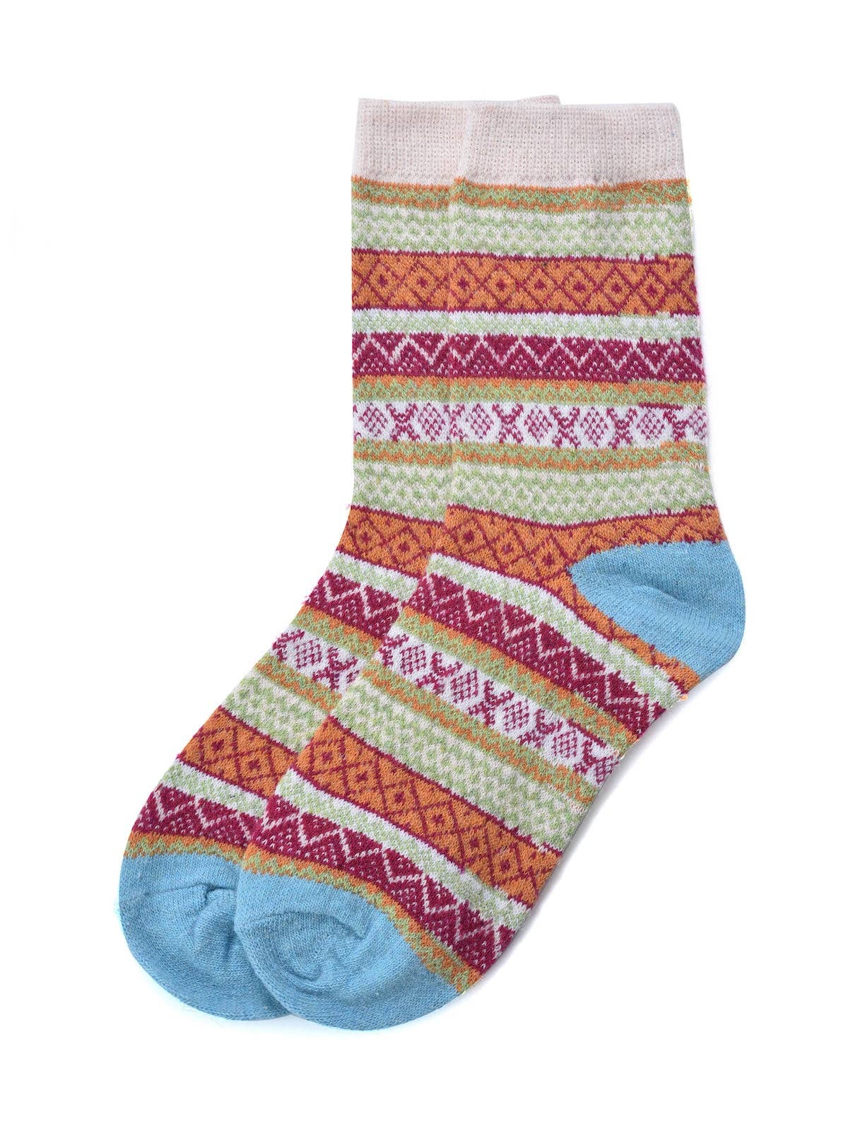 Funkyrel® Atzbranding Limited - Wholesale Socks – Women's - Rufia - 5 Pairs Bohemian Style Wool-Blend Socks3