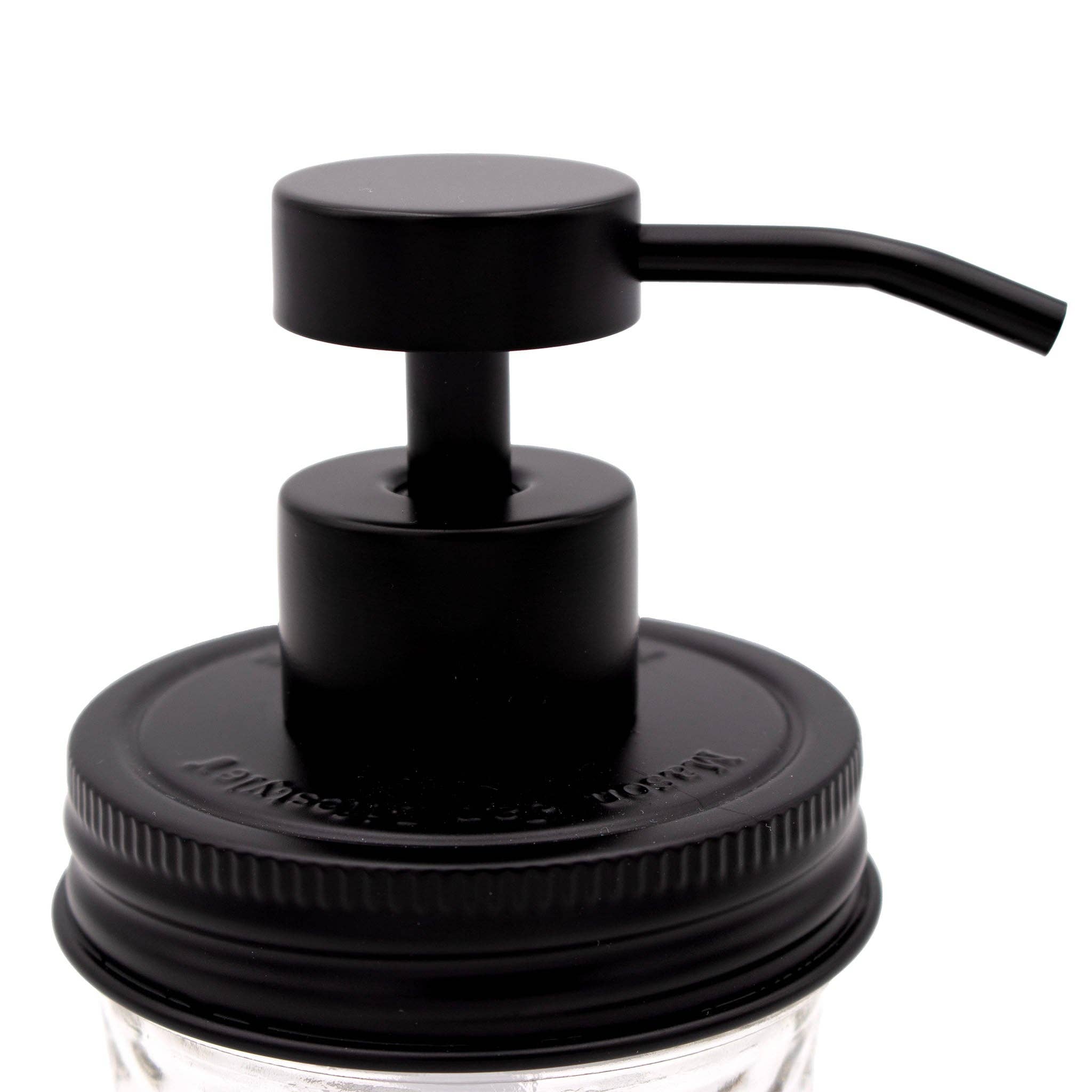 Mason Jar Lifestyle - Wholesale Soap Dispenser - Matte Black Soap Pump Lid Kit for Mason Jars3