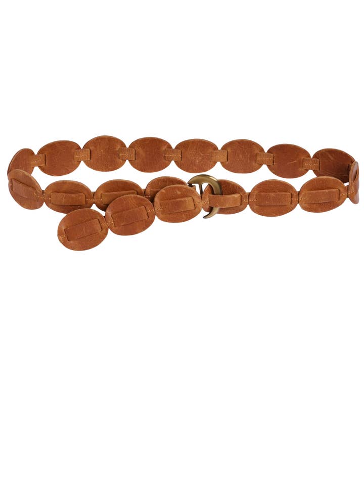 Shishi Wrap Belt – Cognac | Adjustable One-Size for wholesale by ADA Collection Belts