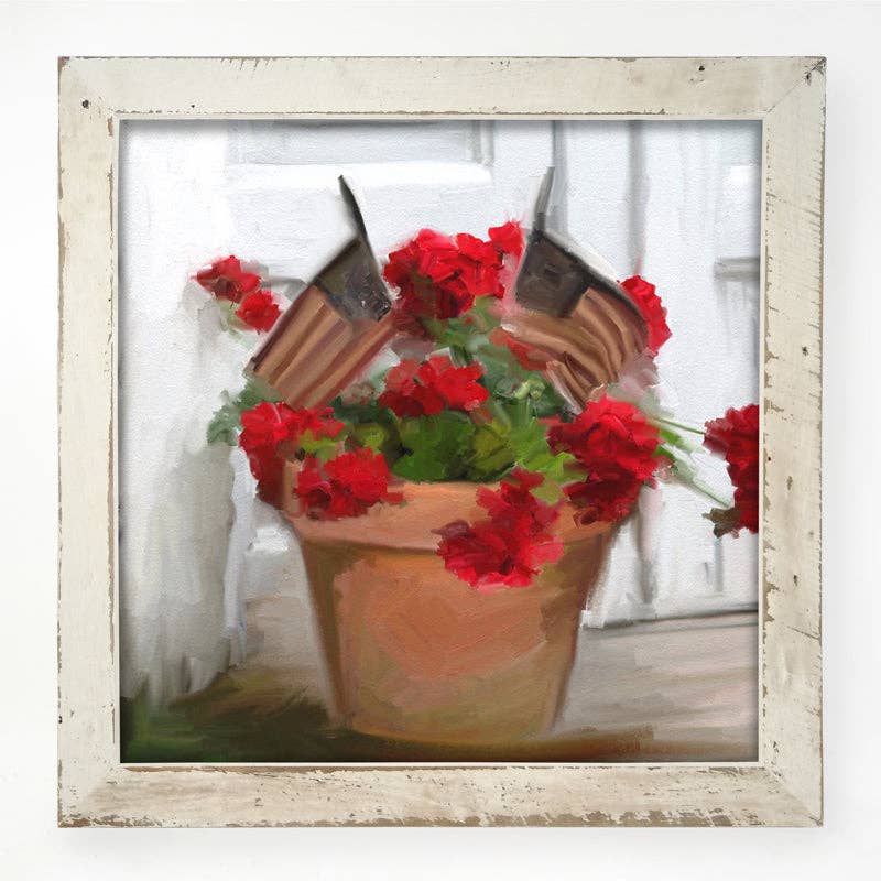 ginger blue - Wholesale Art Print - Geraniums with Flags6