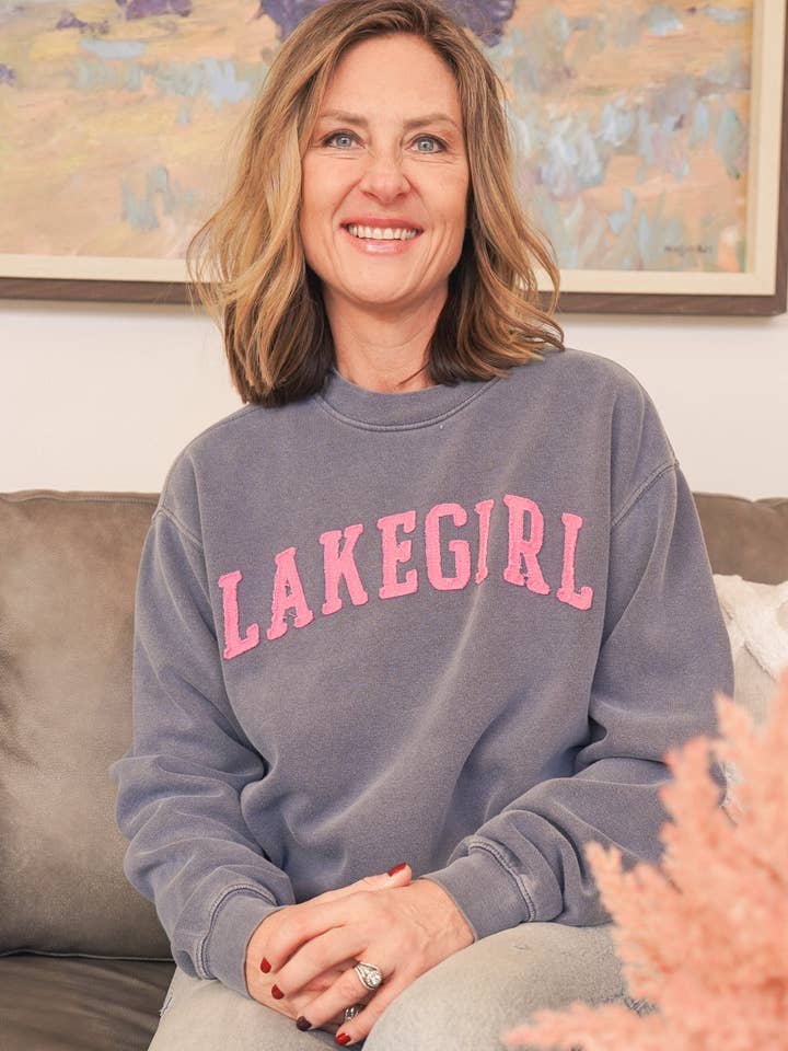 Lakegirl Felpa Girocollo in Indigo per la vendita all'ingrosso da parte di Lakegirl