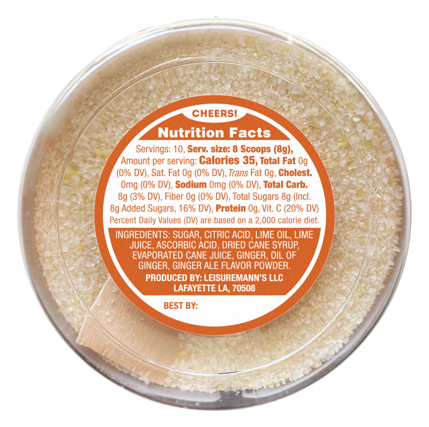 Leisuremann's Cocktail Mixes - Wholesale Cocktail Mix/Syrup - Moscow Mule Cocktail Mix Jar2