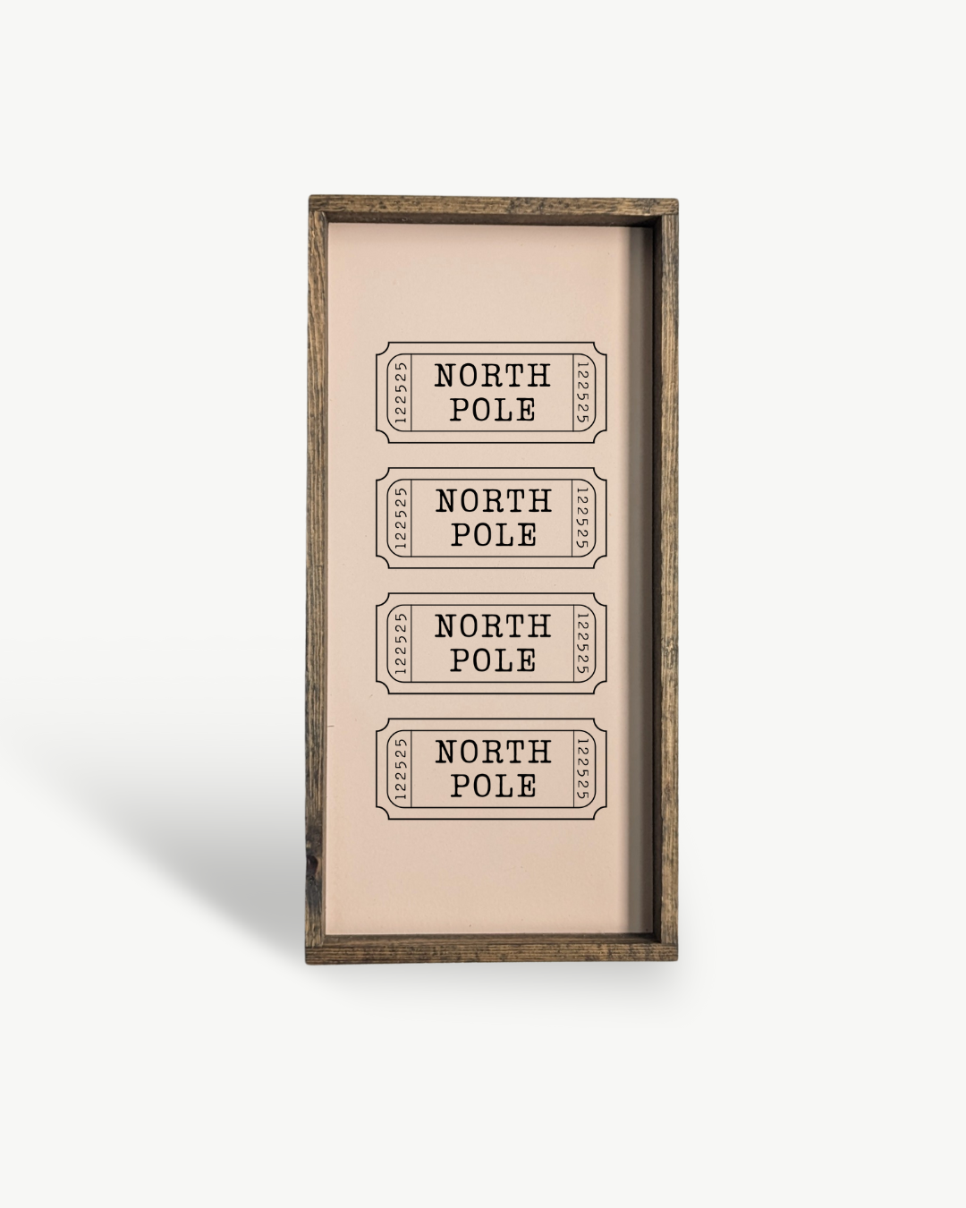 Williamraedesigns - Wholesale Christmas Decoration - North Pole Tickets Framed Holiday Print - Christmas Art7