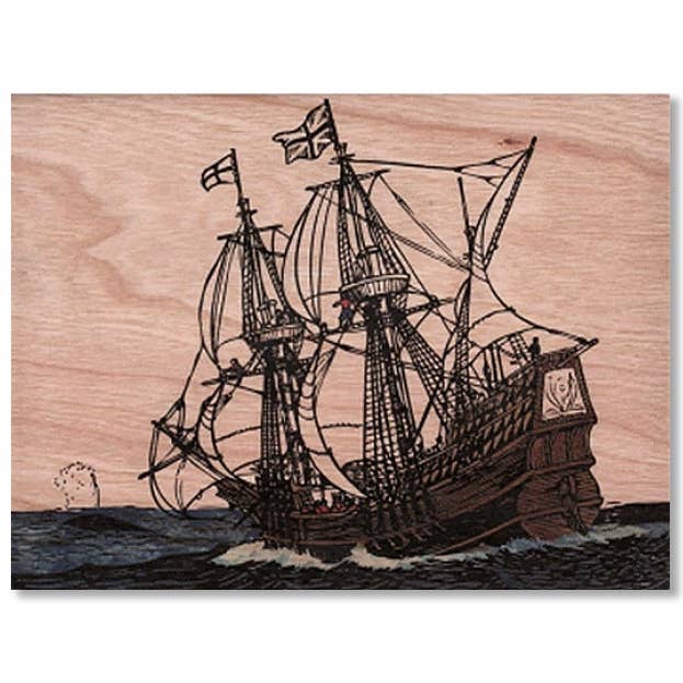 Wood Folding Card - Ship for wholesale by Spitfire Girl