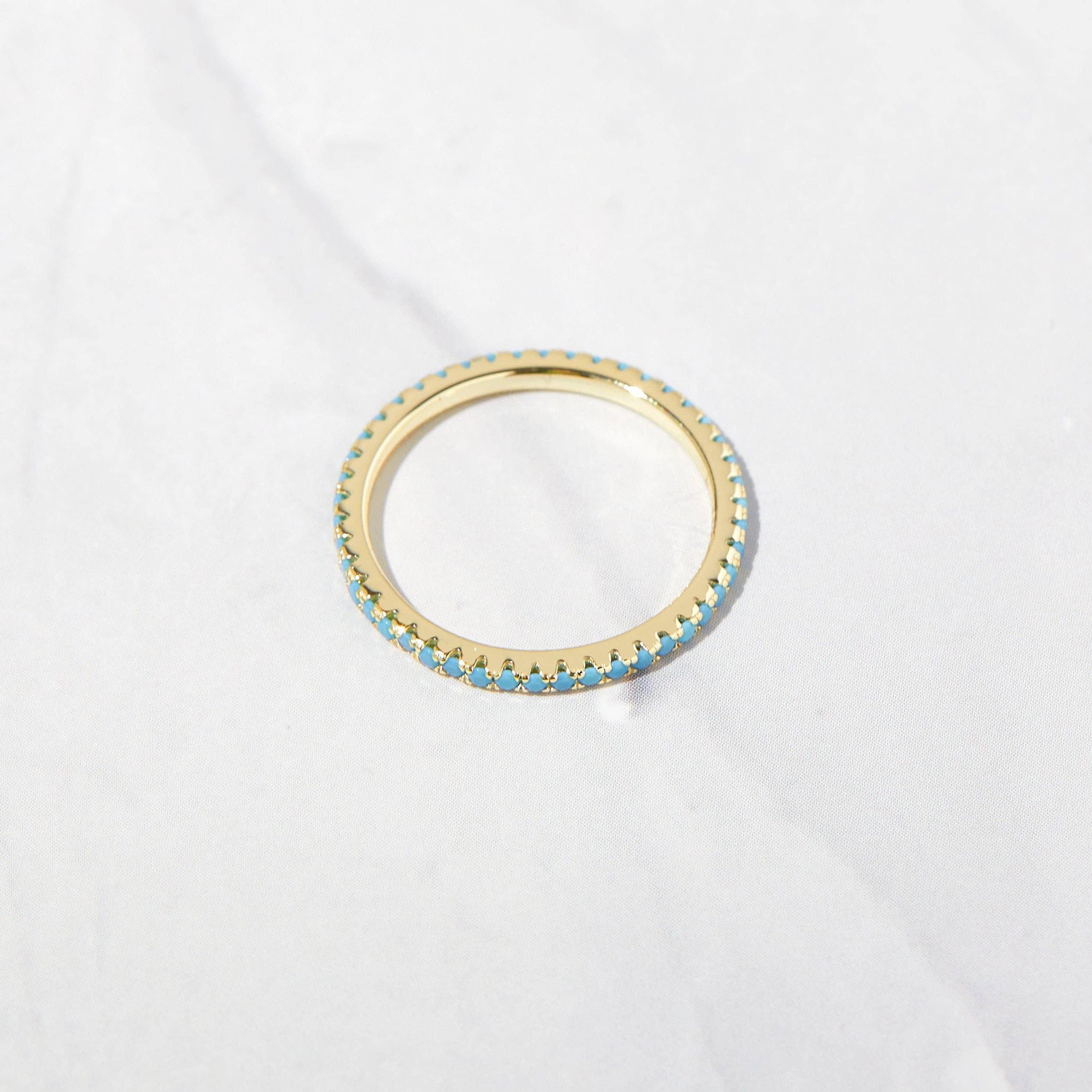 Sami Jewels - Vente Bague avec plusieurs pierres - Bague Turquoise Eternity2