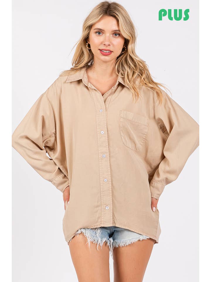 ZiA Apparel – Engroshandel Skjorte med buttondown – til kvinder – V-UDSKÆRING REVERSKRAVE PLUS SIZE SKJORTE12