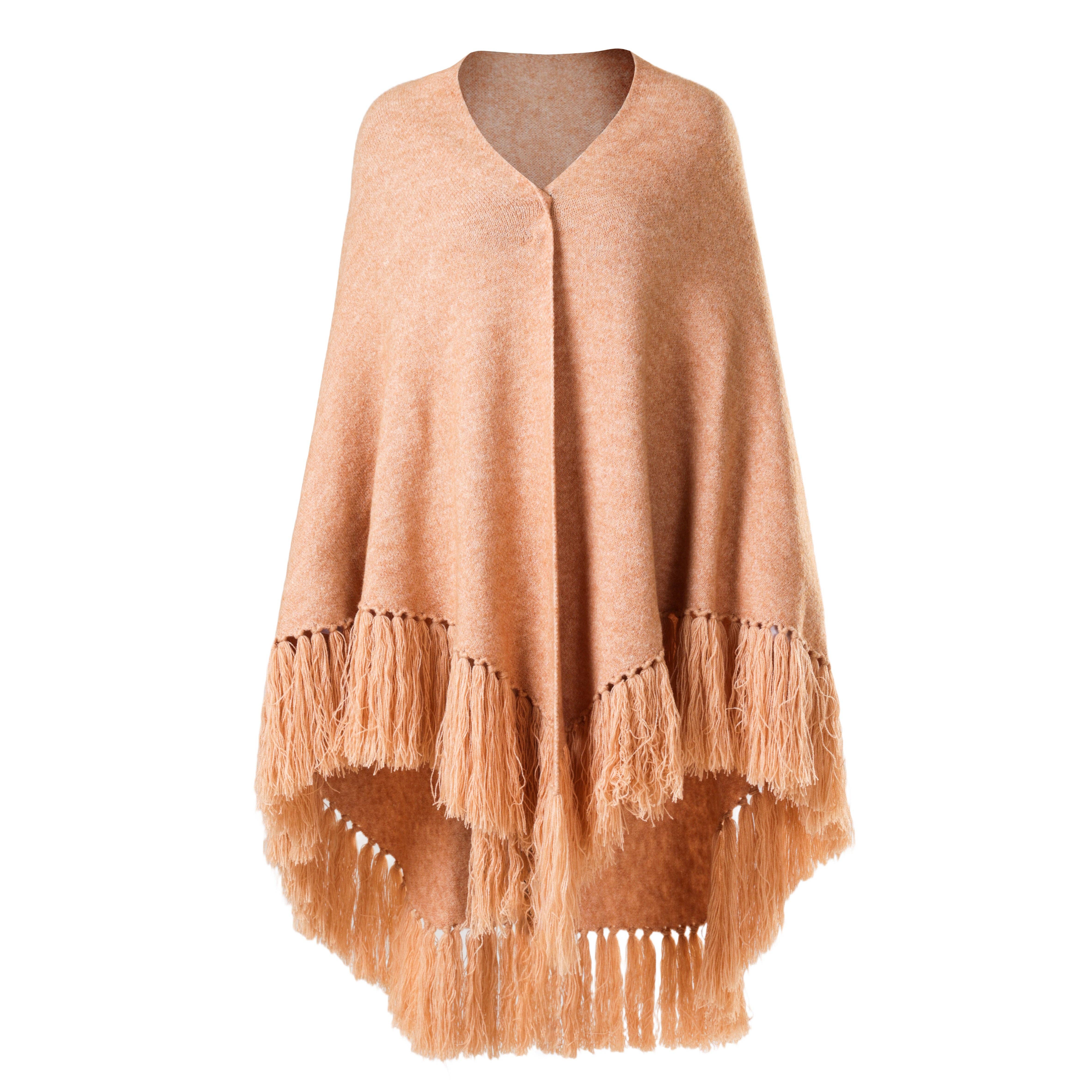 Emilie collection - Wholesale Poncho - Women's - Poncho camel4