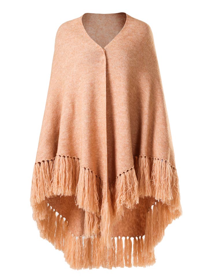 Emilie collection - Wholesale Poncho - Women's - Poncho camel4