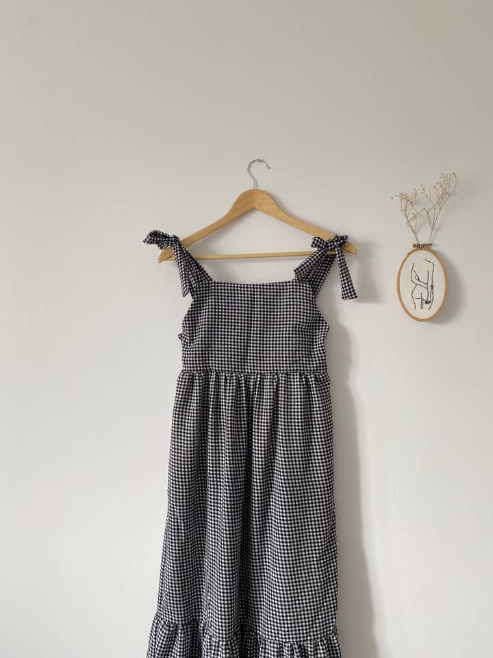 Rubis Pastel - Wholesale Dress - Women's - Sofia black and white gingham dress