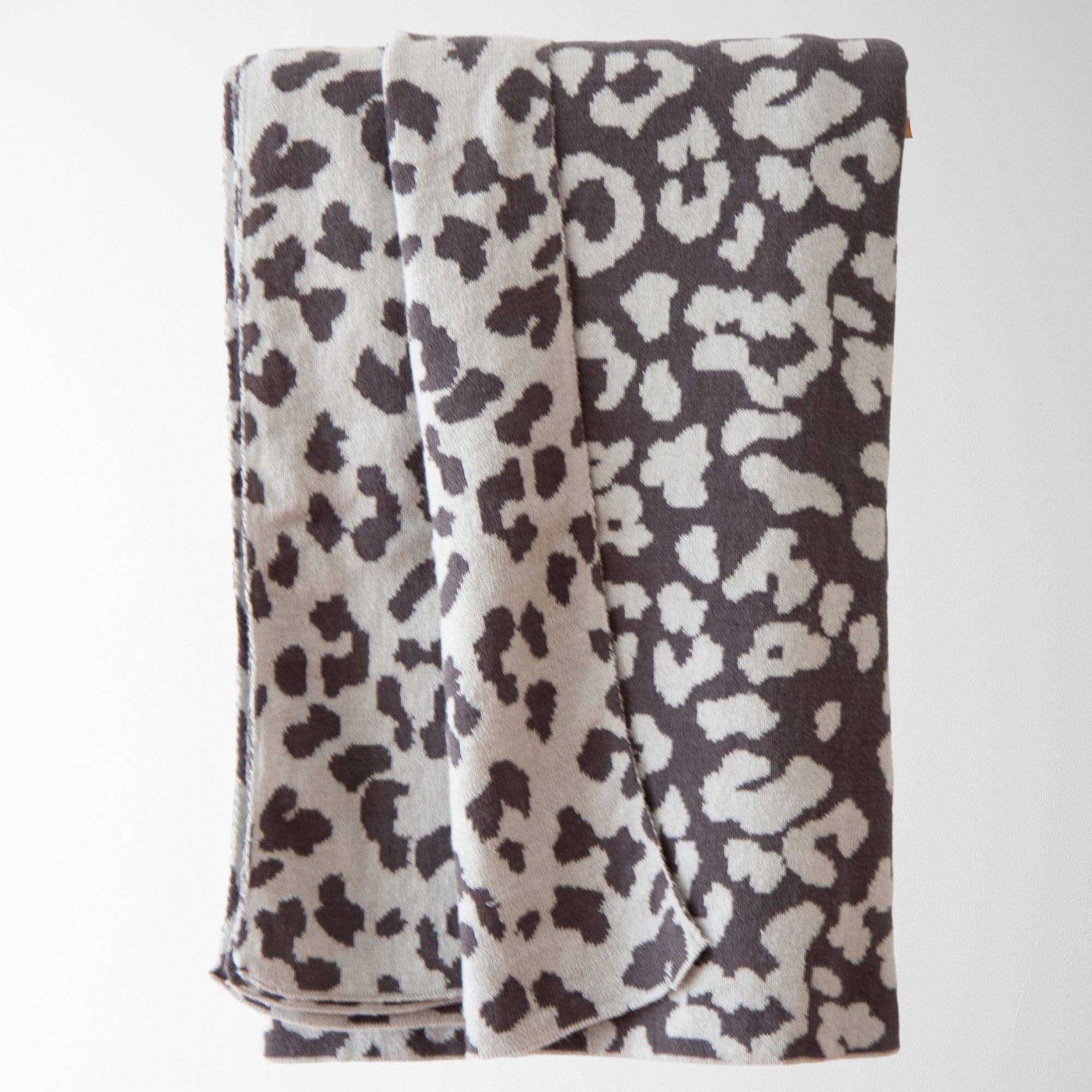 Tajik  Home  LLC - Vente Plaids - Plaid en coton tricoté Lucia léopard - doux et confortable9