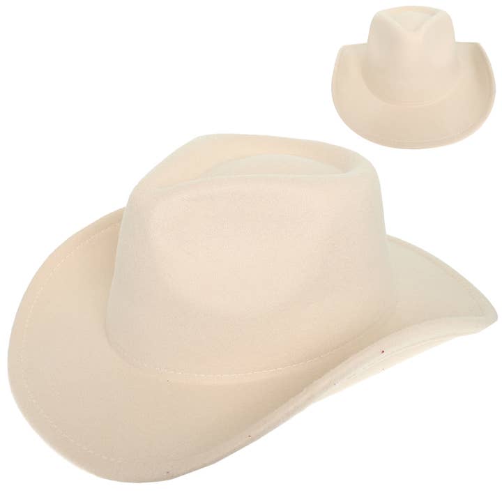 SP Sophia Collection - Wholesale Cowboy Hat - Women's - Fashion Western Felt Wide Up Brim Cowboy Hat