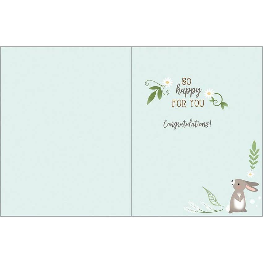 GINA B DESIGNS - Vente Cartes bébé - Carte de vœux bébé - Petits lapins1