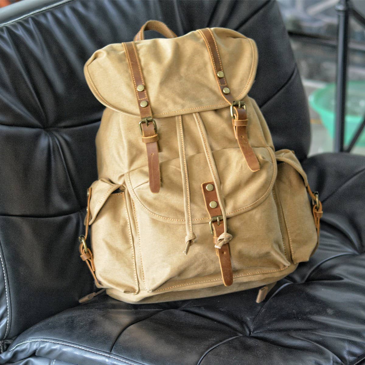 ACCITY - Wholesale Backpack - Unisex - Vintage Canvas Large Capacity Backpack_CWAB55285