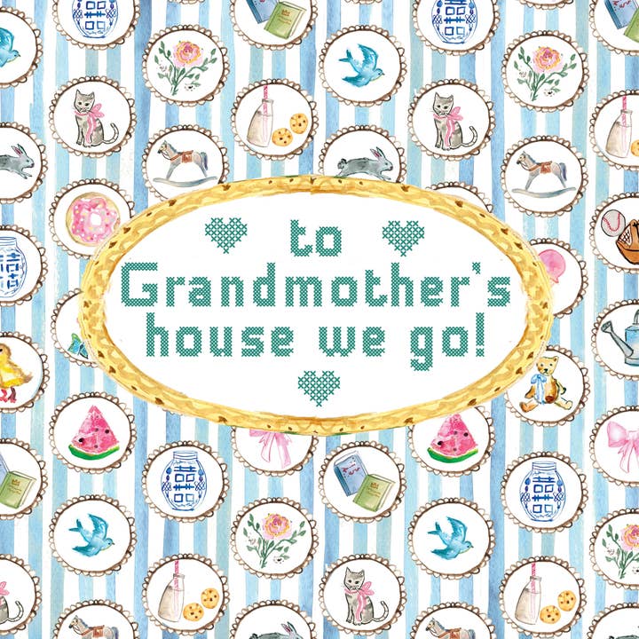 Grandmother's House Minky Blanket for wholesale by Over the Moon Gift