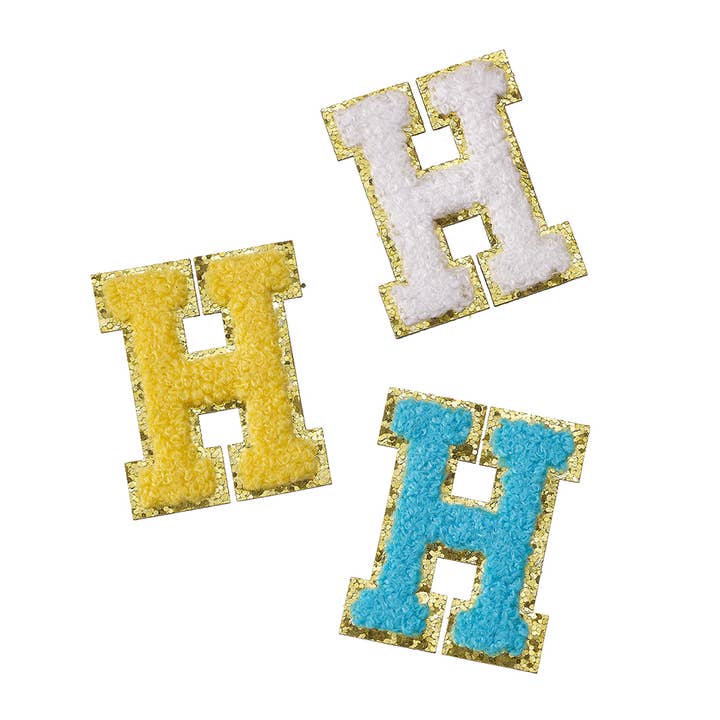 Top Trenz Inc - Wholesale Patch - Chenille Initial Sticker Patch Assorted Refill7