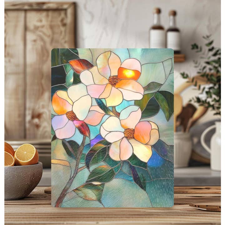 Fernville Creations - Wholesale Cutting Board - Imitation Stained Glass Flower Charcuterie Serving Tray6