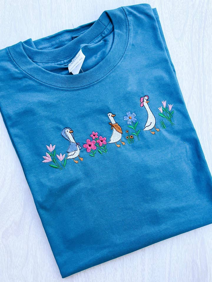 Spring Geese T-shirt for wholesale by Embroidered Edge