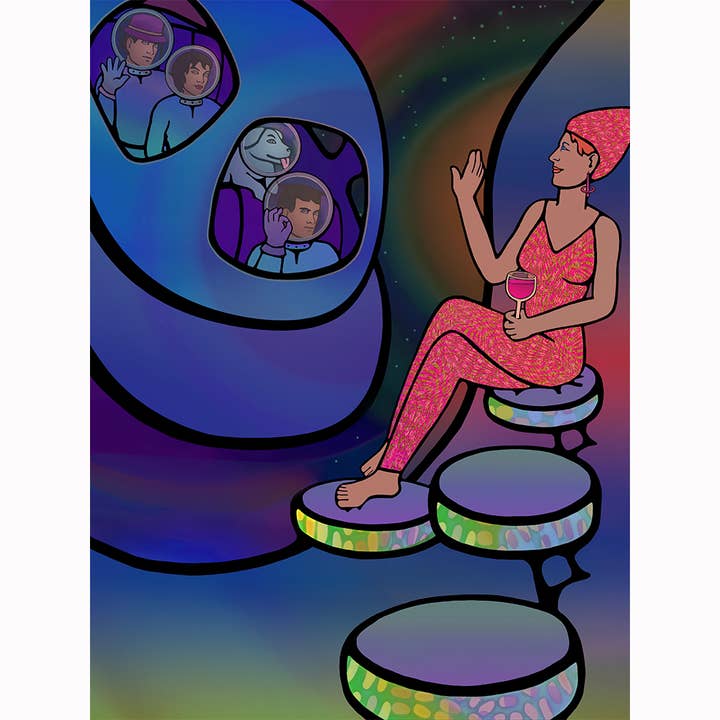 Arrival — Epic 5-Foot Canvas for wholesale by Carolyn Ferris Art