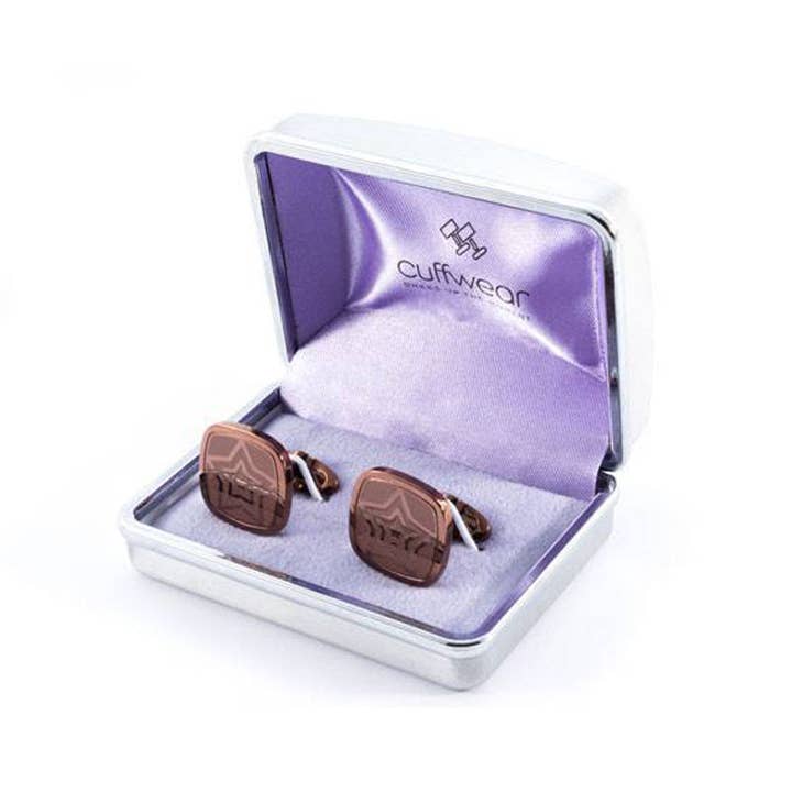 Cuffwear - Vente Boutons de manchette - Étoile montante - Bronze2