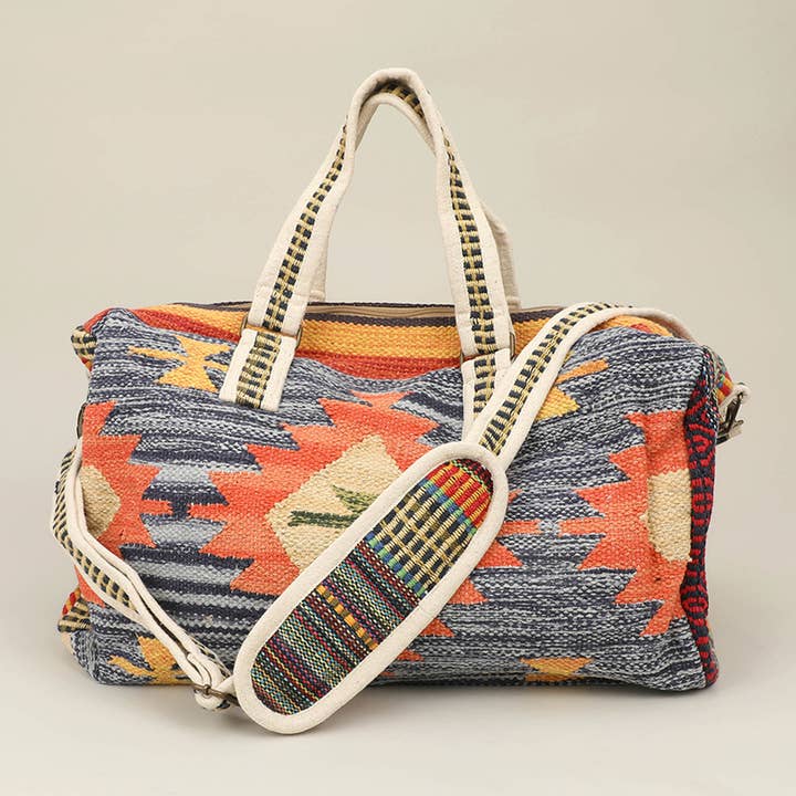 Boho Patterned Tote / Crossbody Bag for wholesale by Sensibling Corp.