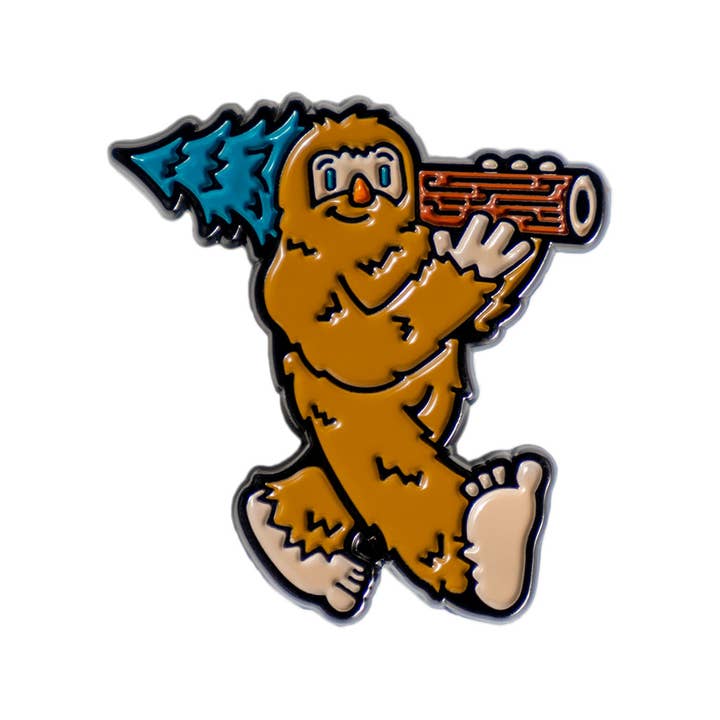 Woodland Sasquatch Enamel Pin for wholesale by Stars And Sequoias