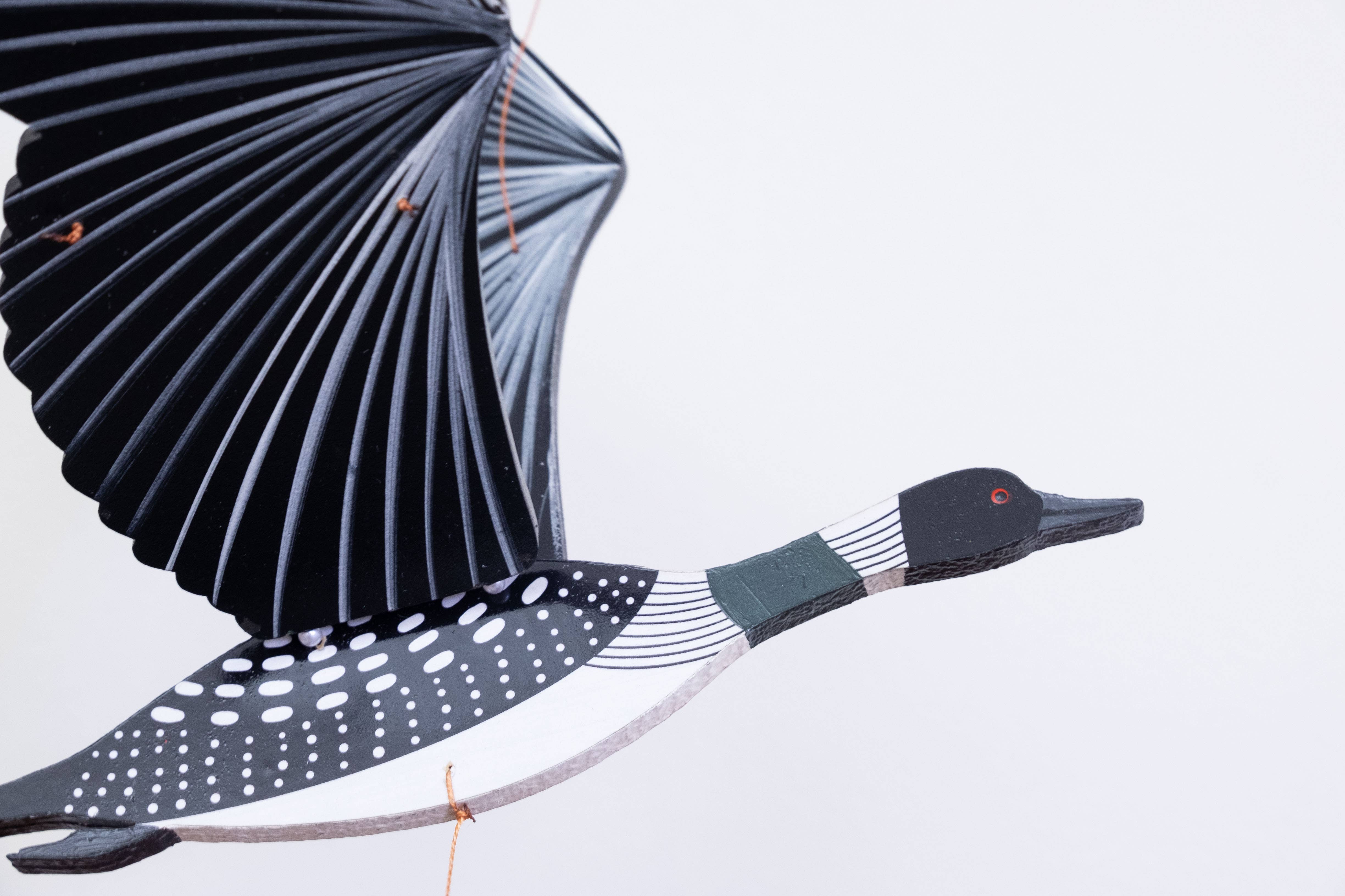 Tulia's Artisan Gallery - Wholesale Mobile - Loon Bird Flying Mobile4