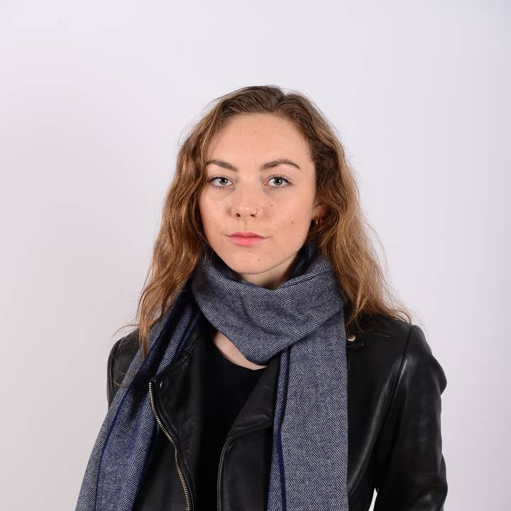 IRS-009D Men's Celtic Tweed Scarf 32cm x 180cm for wholesale by Celtic Ore Crafts