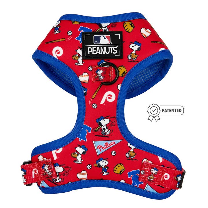 Dog Adjustable Harness - MLB x Peanuts™ Philadelphia Phillies™ for wholesale by SASSY WOOF