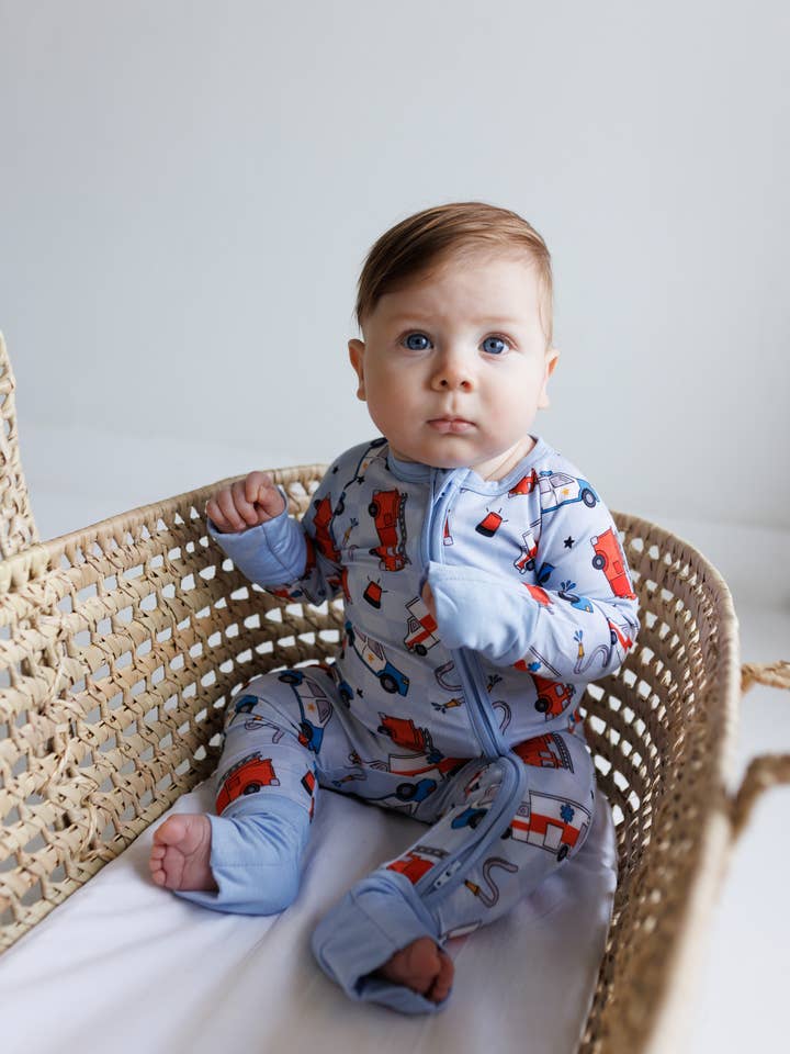 First Responder Zipper Romper for wholesale by LMK Designs