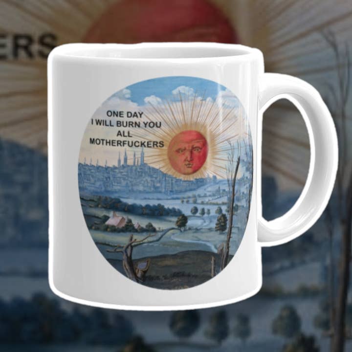 burn mug for wholesale by Very Ugly Plates