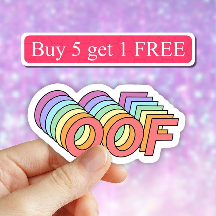 Neya Sticker Shop - Wholesale Sticker - OOF Sticker, laptop vinyl decal, funny slang stickers, decal