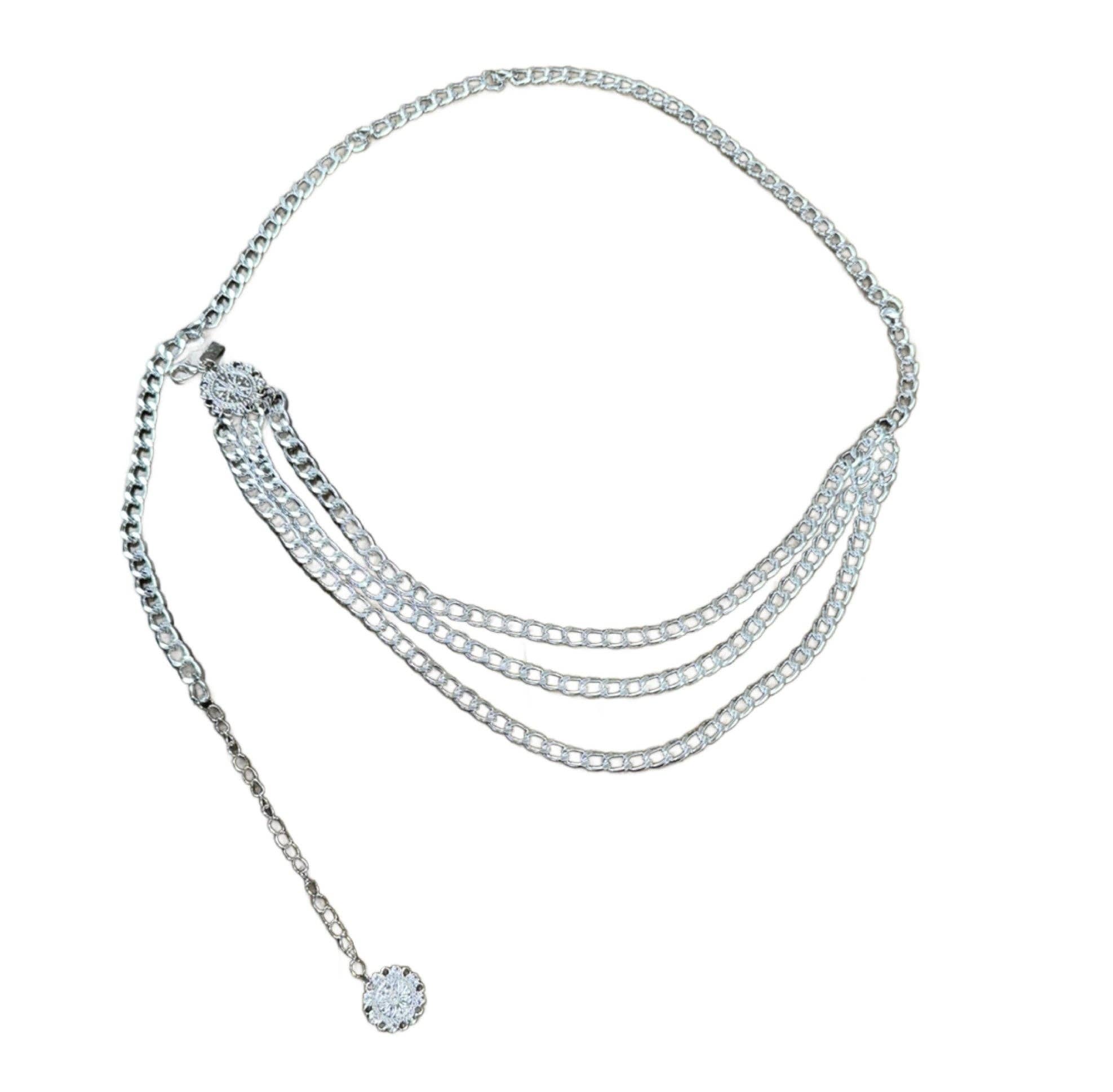 Pink Panache Brands - Wholesale Belt - Women's - Three layer chain belt, last call4