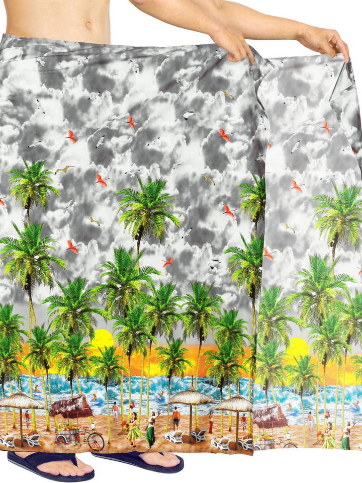 Jag är i Hawaii Beach Wrap för män för wholesale av Happy Bay / La Leela