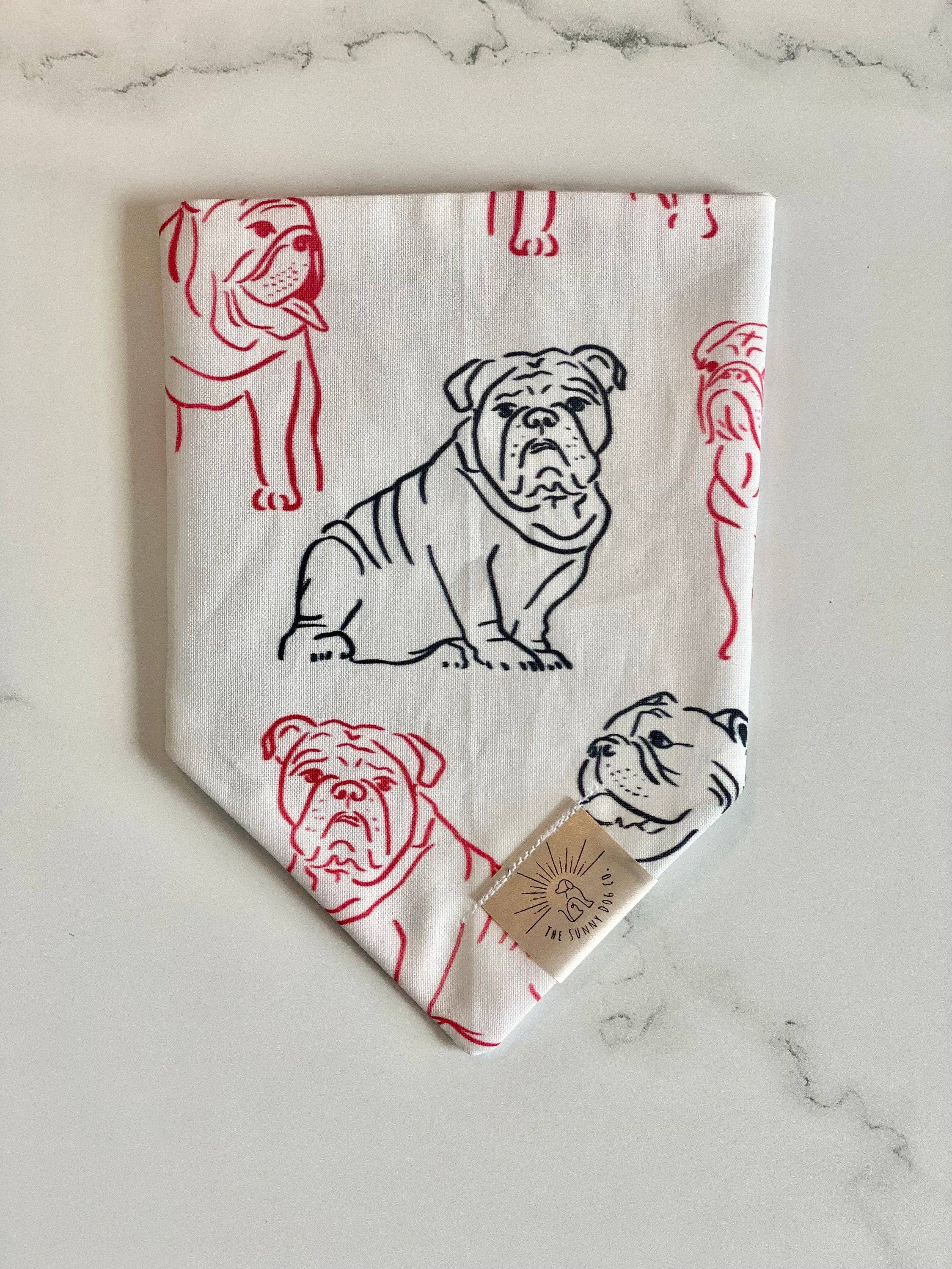 The Sunny Dog Co - Wholesale Pet Bandana - Dog - Georgia Bulldogs Bandana2