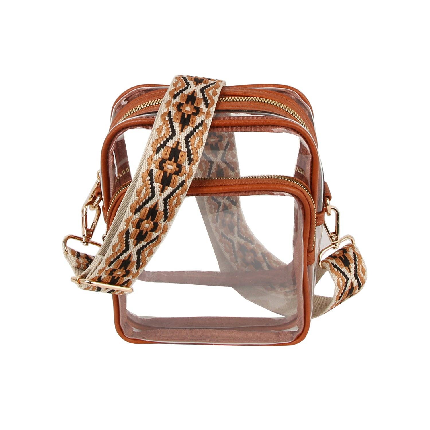 Handbag Express - Wholesale Crossbody Bag - Women's - Guitar Strap Clear Crossbody Bag8