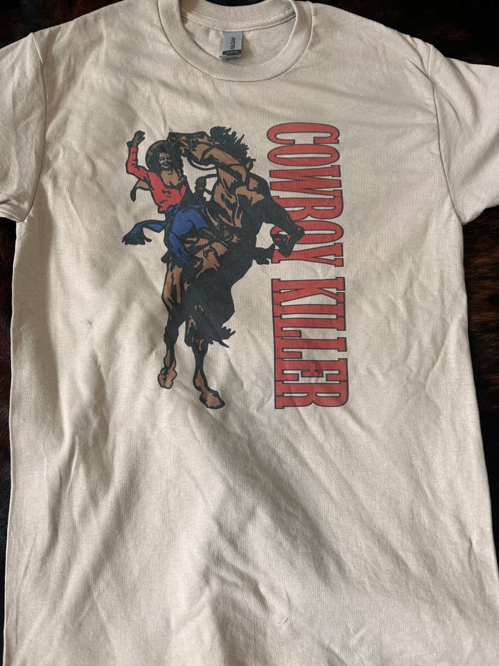 Cowboy Killer Tee for wholesale by Delanie Nicole
