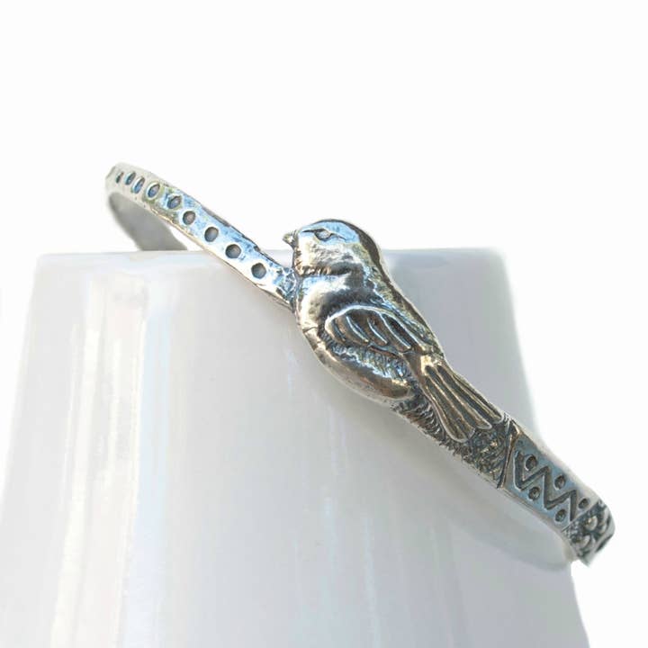 Birdie Bangle Bracelet for wholesale by RockHill Designs