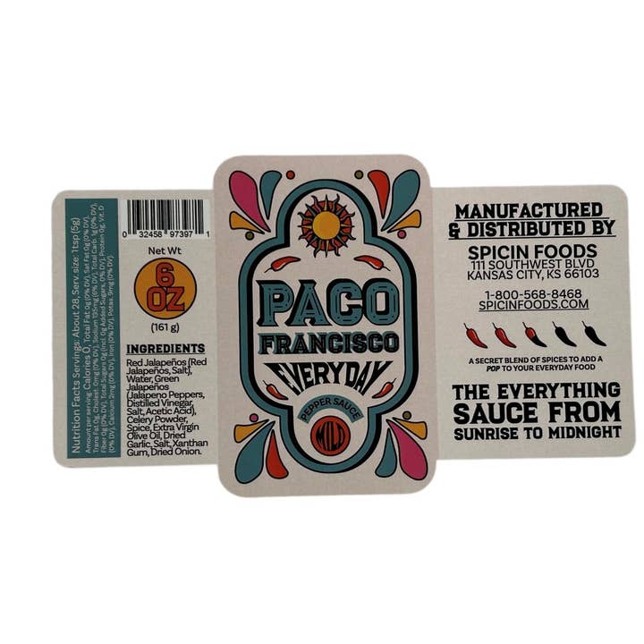 Spicin Foods - Wholesale Hot Sauce - Paco Francisco's Everyday Pepper Sauce
