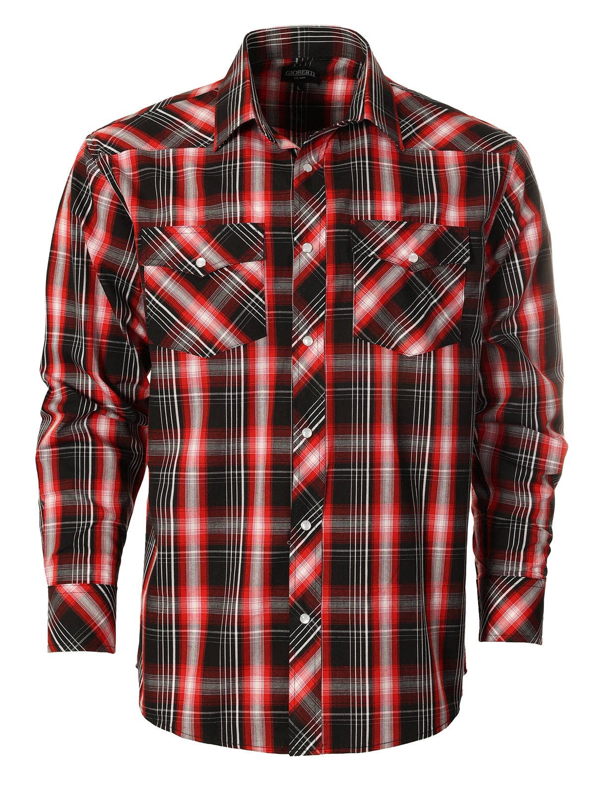 b-one inc - Vendita all'ingrosso Camicia button down - Uomo - Camicia western a maniche lunghe in tartan con bottoni automatici in perle da uomo8