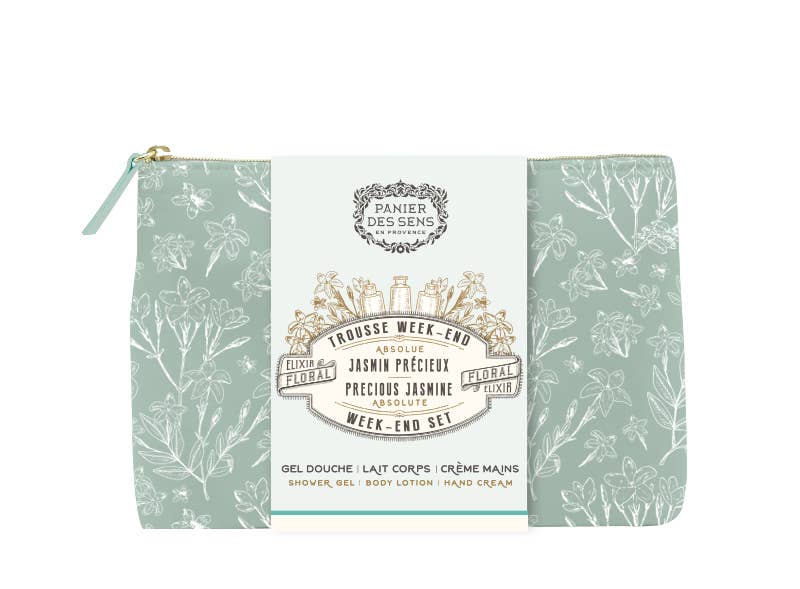 PANIER DES SENS - Vente Set de bain et corps - Pochette de voyage Precious Jasmine2