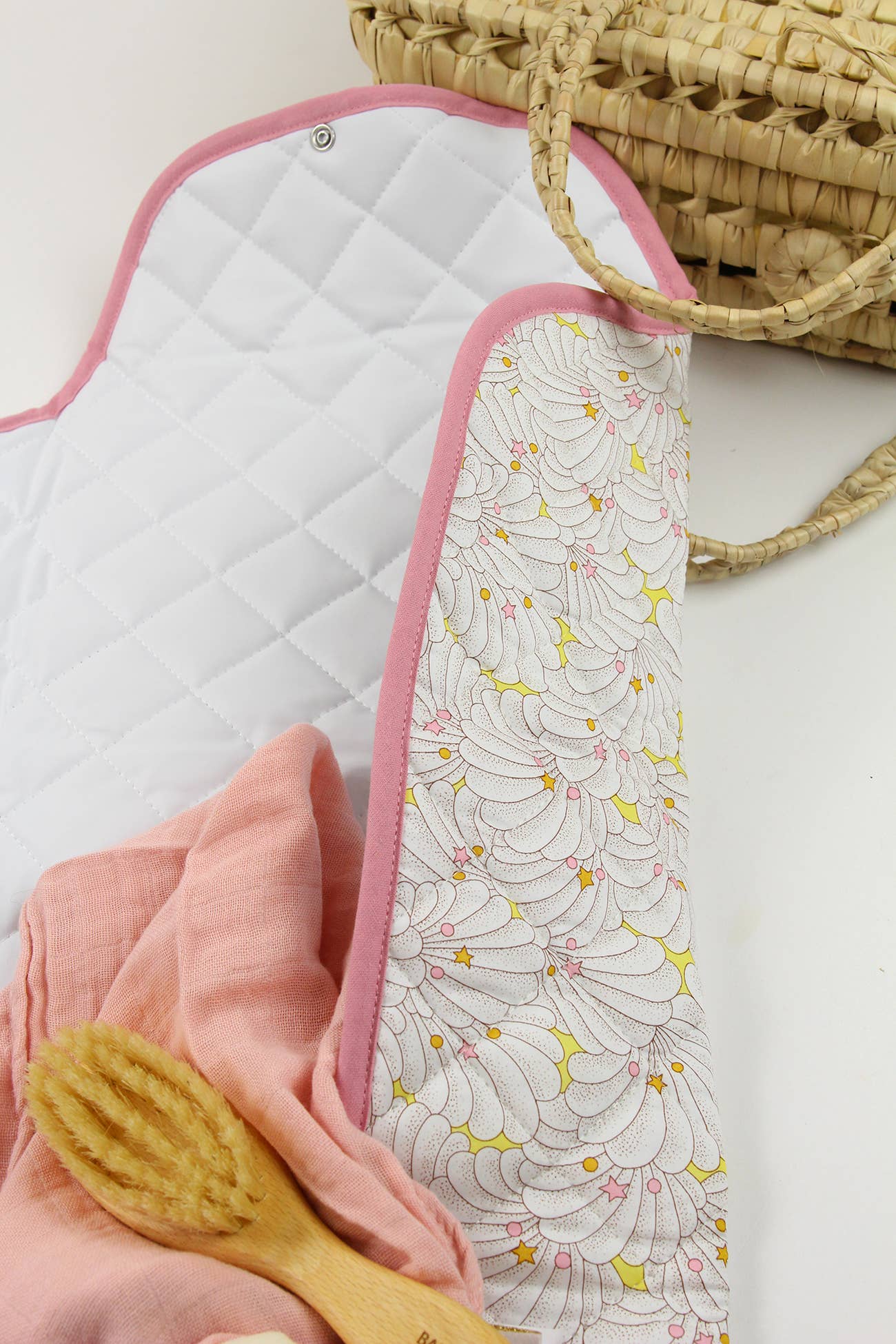 BARNABÉ AIME LE CAFÉ - Wholesale Changing Mat/Pad - Baby - Liberty® fabric and PVC baby changing mat2