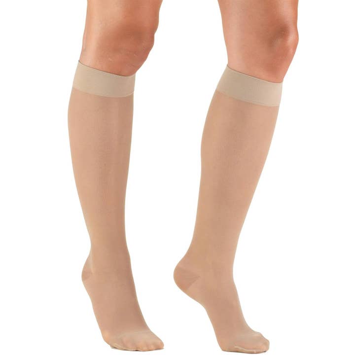 Knee Hi Stocking Queen Size Nude for wholesale by KT Supply
